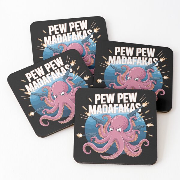 Item preview,  Crazy octopus PEWPEW MADAFAKAS  designed and sold by Coollzone.
