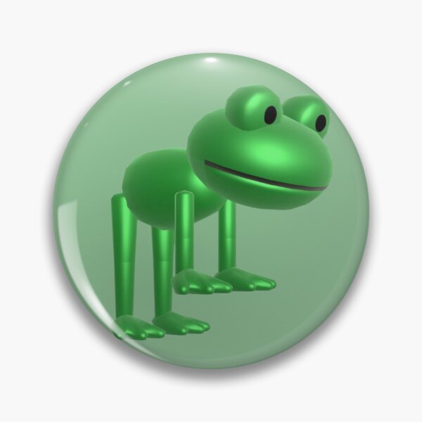 Item preview, Low polly green frog designed and sold by faerievintage.