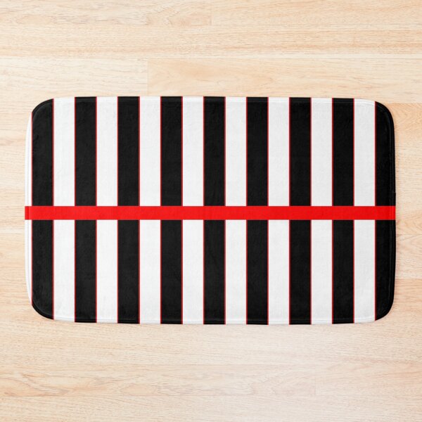 Item preview, Black and white stripes..and red designed and sold by Fuzzdandy Designs.