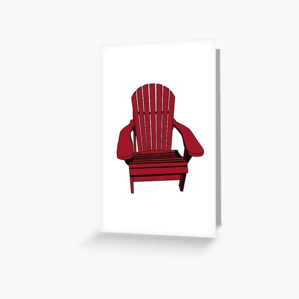 Sit back and relax in the Muskoka Chair Greeting Card