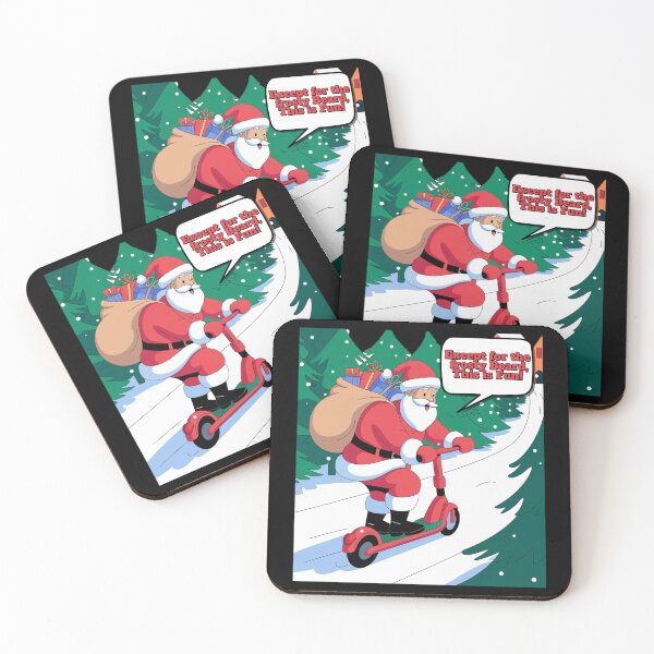 Item preview, Except For The Frosty Beard, This Is Fun! E-Scooter Santa designed and sold by signshirtz.