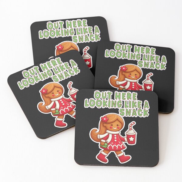 Item preview, Out Here Looking Like a Snack, Gingerbread, christmas, cookie,  xmas, cookie lover, baking, fun, Santa, elegant, girl designed and sold by Printed Mistakes.