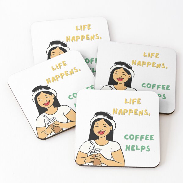 Item preview, Life happens coffee helps designed and sold by pcoins4050.