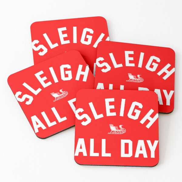 Item preview, Sleigh All Day - funny Santa Christmas Holiday cheer designed and sold by thegoodwordsco.