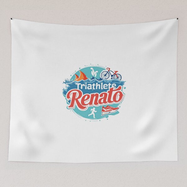 Item preview, Dynamic Triathlete Renato - Swim, Bike, Run designed and sold by Triathlongram.