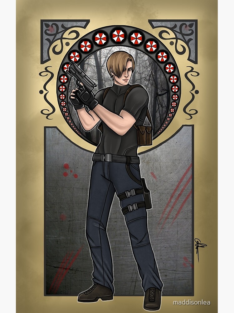 Леон кеннеди рисунок