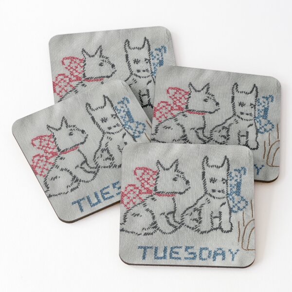 Item preview, 1940’s Embroidered Dishtowel designed and sold by Jane Evans.