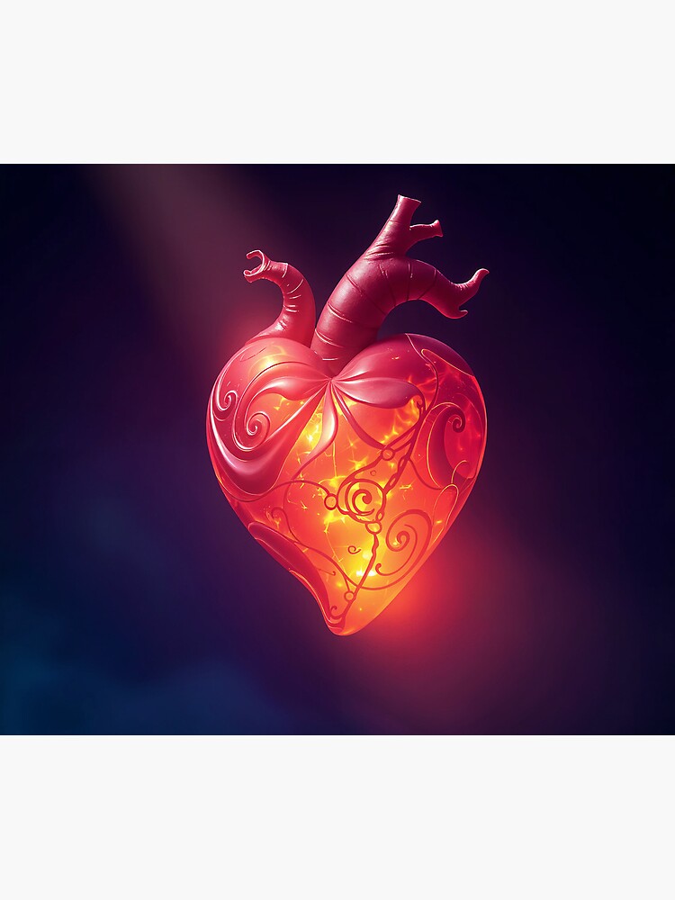 Thumbnail 5 of 5, Mouse Pad, Generated heart designed and sold by starchim01.