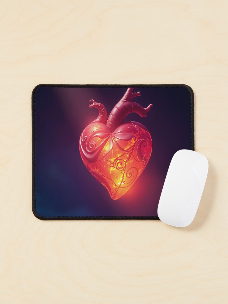 Thumbnail 1 of 5, Mouse Pad, Generated heart designed and sold by starchim01.