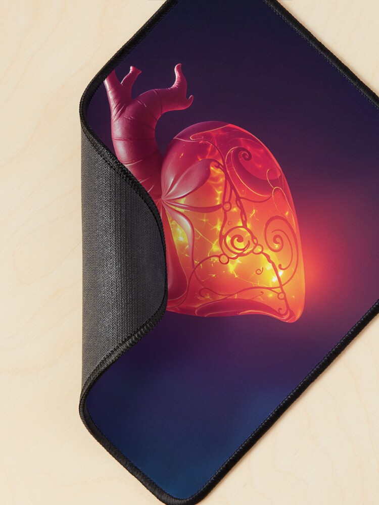 Thumbnail 2 of 5, Mouse Pad, Generated heart designed and sold by starchim01.