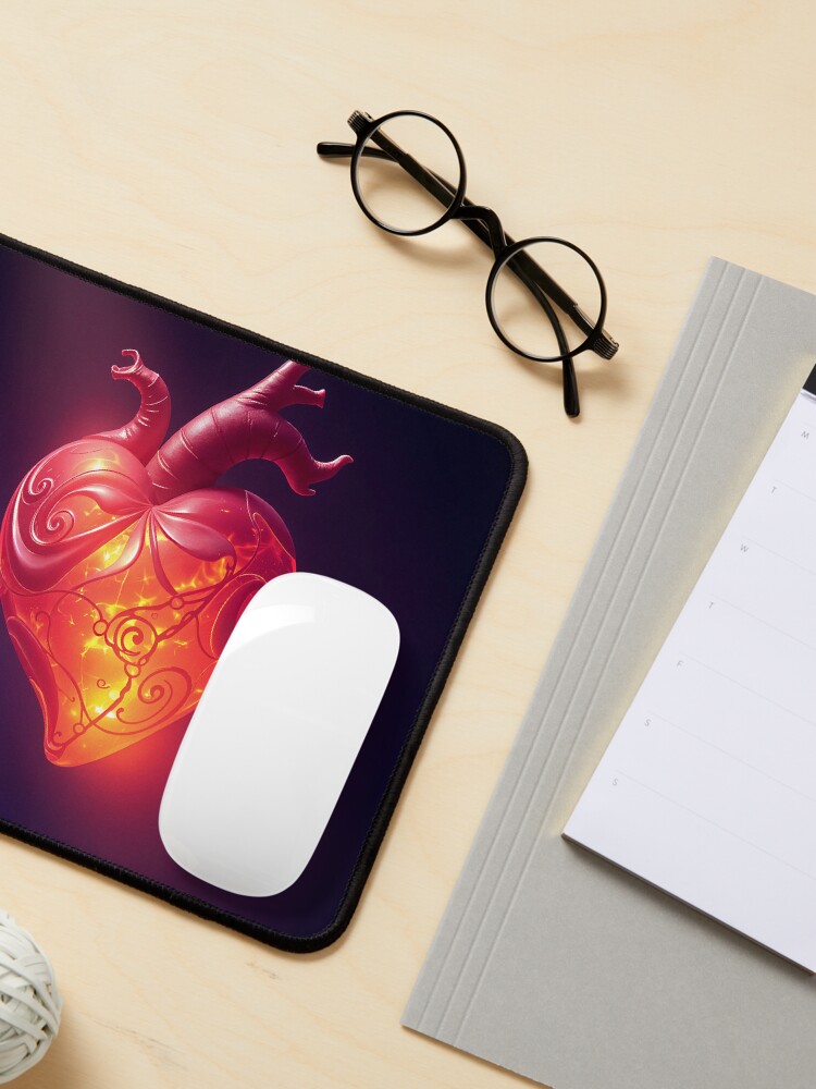 Thumbnail 3 of 5, Mouse Pad, Generated heart designed and sold by starchim01.