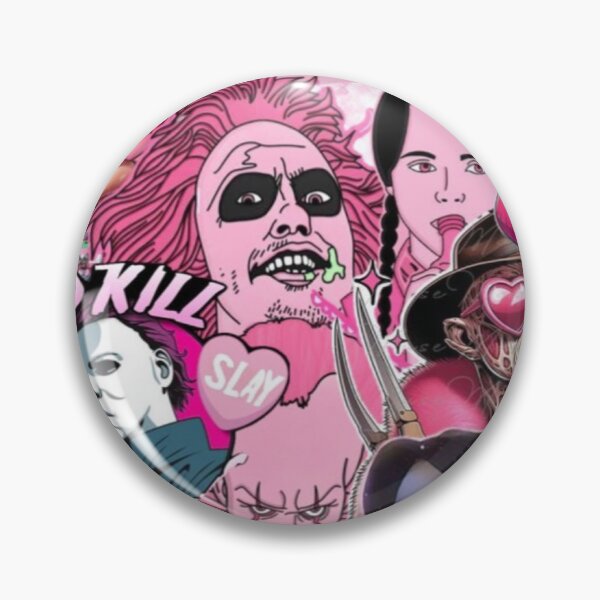 Item preview, Pink horror collage  designed and sold by Madison Creates.