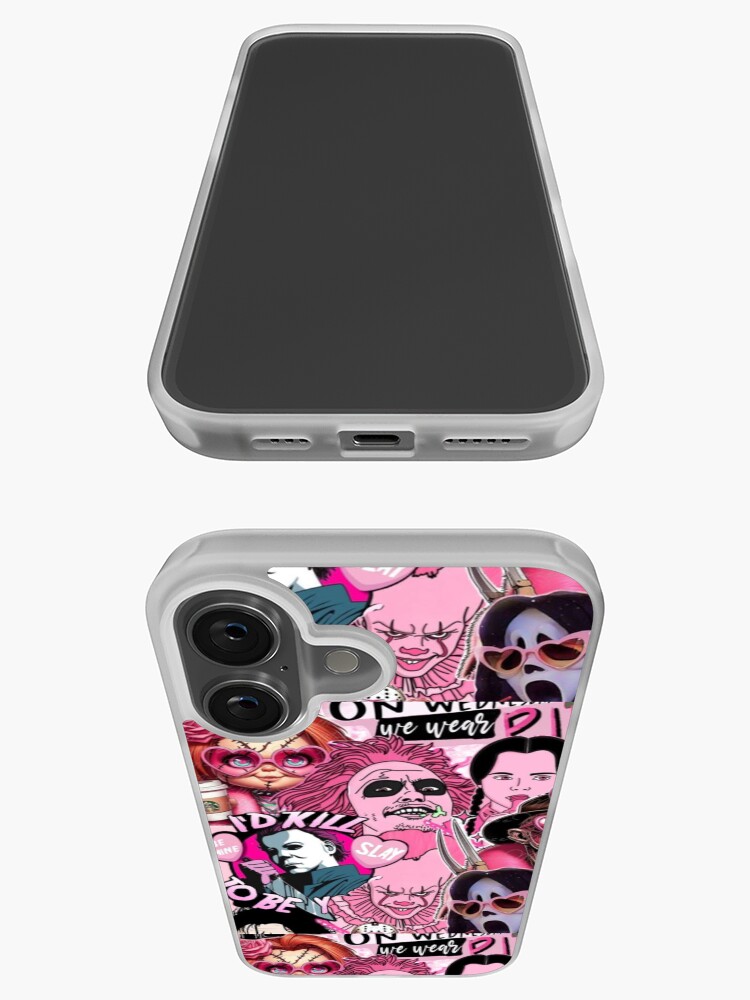 Pink horror collage  iPhone Case