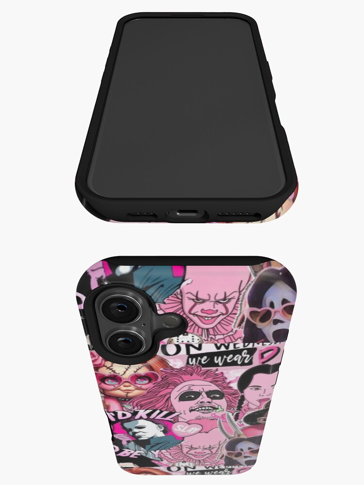 Pink horror collage  iPhone Case
