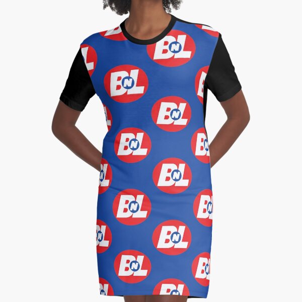 Buffalo Bills Womens T-shirt Dress Short Sleeve Dress V Neck Loose