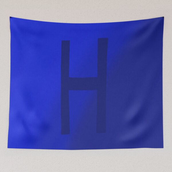 Item preview, Dark Blue H with Gradient Background designed and sold by MusicQueen17.