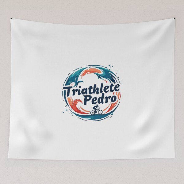 Item preview, Dynamic Triathlete Pedro - Swim, Bike, Run designed and sold by Triathlongram.