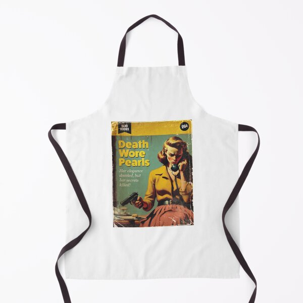 Item preview, Death Wore Pearls pulp novel book cover designed and sold by BLVDdesign.