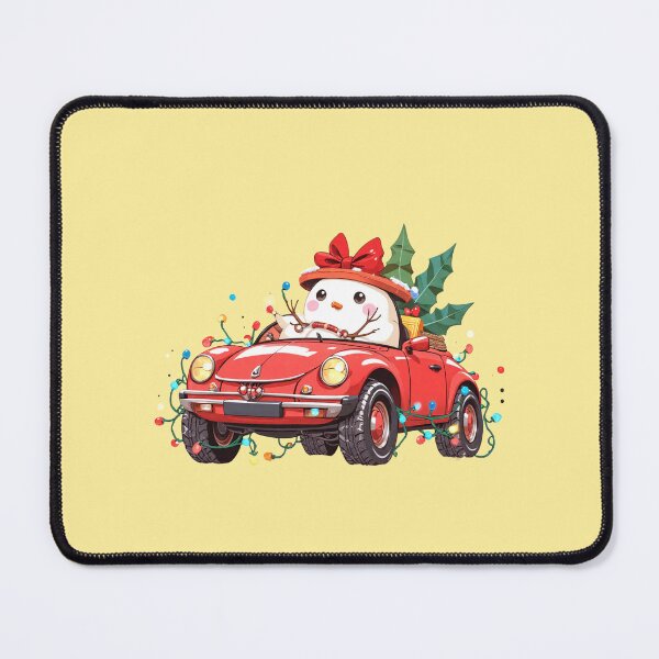 Item preview, Snowy Joyride Kawaii Christmas Car & Snowman Driver designed and sold by kahida.