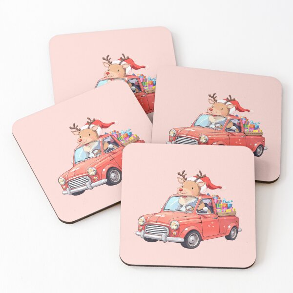 Item preview, Reindeer Ride A Kawaii Car Full of Cheer designed and sold by kahida.