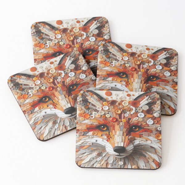 Item preview, Rustic Fox Collage– Perfect Gift designed and sold by Imaginarium of Chaos falcon88 .
