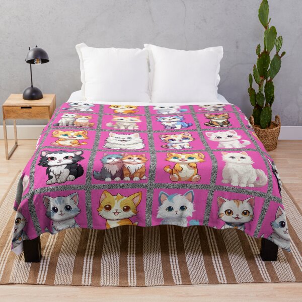Item preview, Purrfect Pals: A playful pattern featuring 12 adorable cats, each with unique personalities and poses, gathered inside a window frame. designed and sold by Grang Art Artistic Designs.