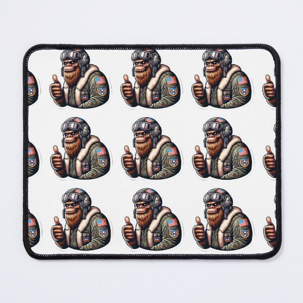 Item preview, Bigfoot as a top gun style pilot  designed and sold by BrinaandPops.