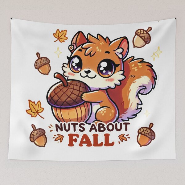 Item preview, NUTS ABOUT FALL: The Cutest Autumn Squirrel Design! AI designed and sold by davidjulie.