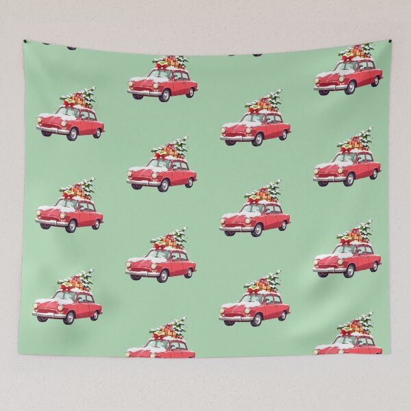 Item preview, Snowy Joyride Kawaii Christmas Caravan designed and sold by kahida.