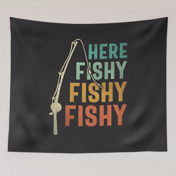 Item preview, Funny Fishing Graphic - Here Fishy Vintage designed and sold by cidolopez.