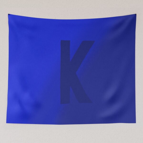 Item preview, Dark Blue K with Gradient Background designed and sold by MusicQueen17.
