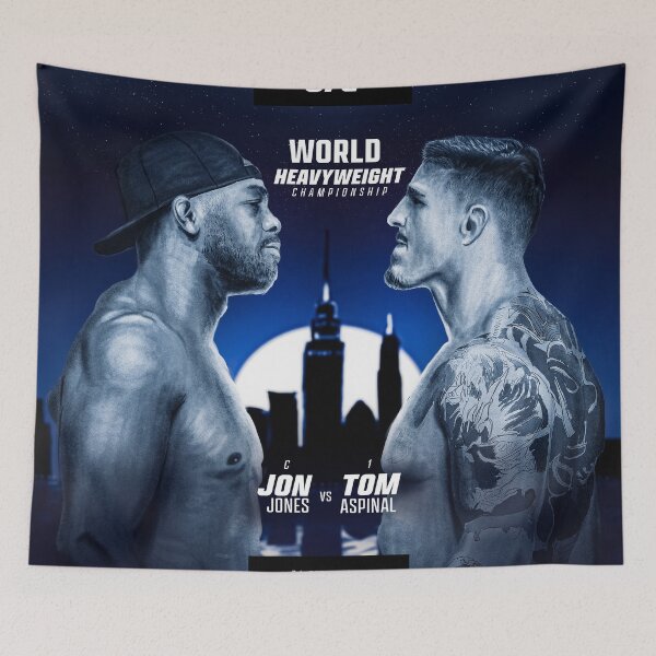 Item preview, Jon Jones vs Tom Aspinall Fight Poster designed and sold by pfp-visual.