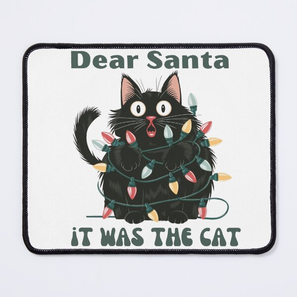 Item preview, Funny Christmas Cat, Meowy Christmas, Santa's little helper, Be happy designed and sold by KolorellaS.