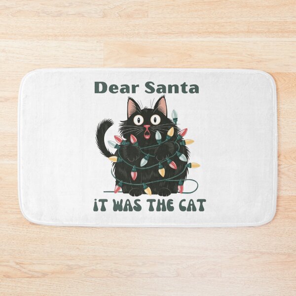 Item preview, Funny Christmas Cat, Meowy Christmas, Santa's little helper, Be happy designed and sold by KolorellaS.