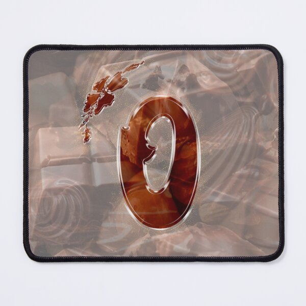Item preview, (Chocolate) Dark Amber Letter 'O' with Bonbon Background :) designed and sold by Myriel-Myriel.