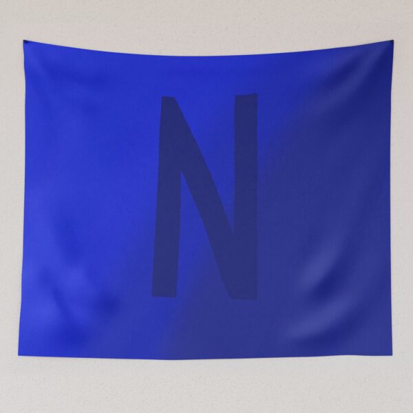 Item preview, Dark Blue N with Gradient Background designed and sold by MusicQueen17.