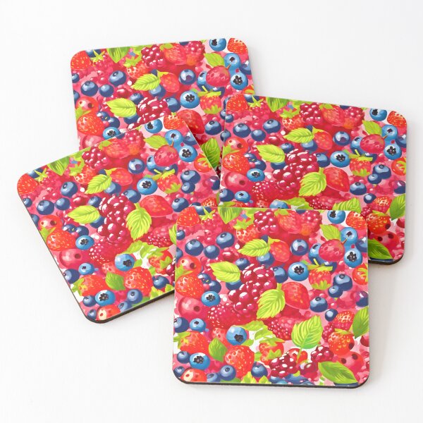 Item preview, Colorful Berry Pattern designed and sold by Health And Fitness Posts e-Store.