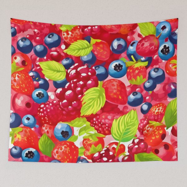 Item preview, Colorful Berry Pattern designed and sold by Health And Fitness Posts e-Store.