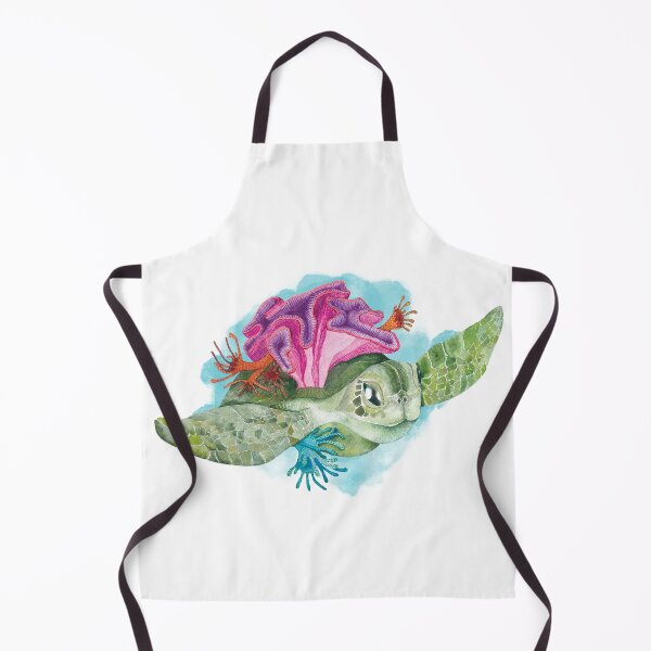 Item preview, Whimsical Coral Sea Turtle designed and sold by Jouita.