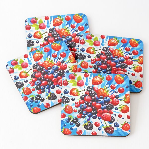 Item preview, Colorful Berry Fiesta Design designed and sold by Health And Fitness Posts e-Store.