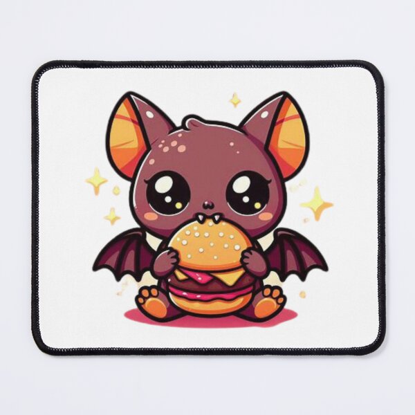 Item preview, bat eating burger designed and sold by Eternalski.
