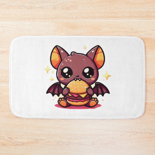 Item preview, bat eating burger designed and sold by Eternalski.