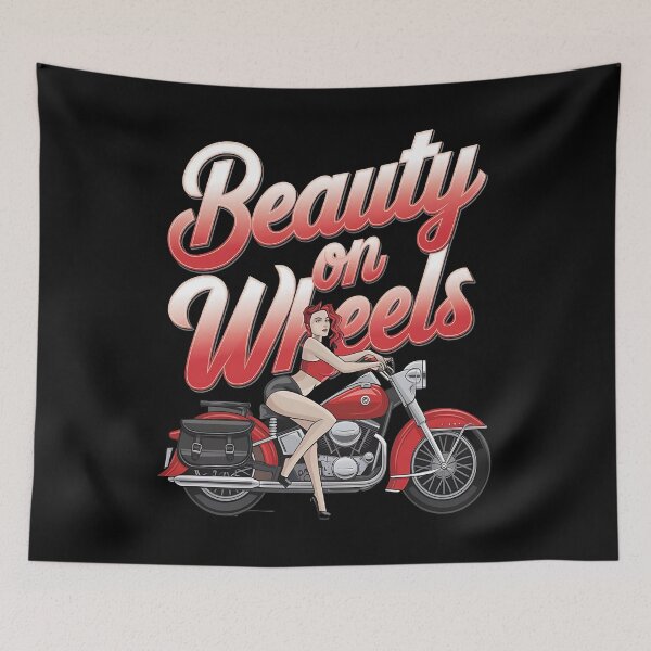 Item preview, Beauty on wheels - Just ride - Chopper garage - Bike garage - Pin-up chopper - Chopper garage - Pin-up biker - American Pin-up designed and sold by JansenGS.