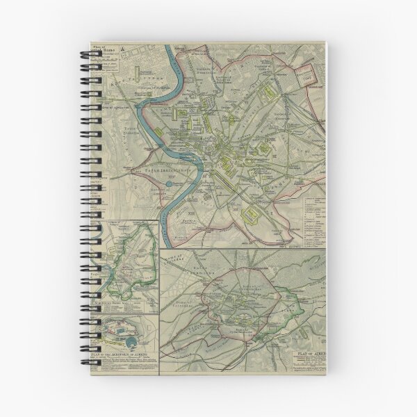Item preview, Ancient Maps - Rome and Athens Imperial plans designed and sold by distracted.