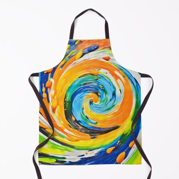 Aperçu de l'œuvre Motif tourbillonnant en spirale coloré créée et vendue par Health And Fitness Posts e-Store.