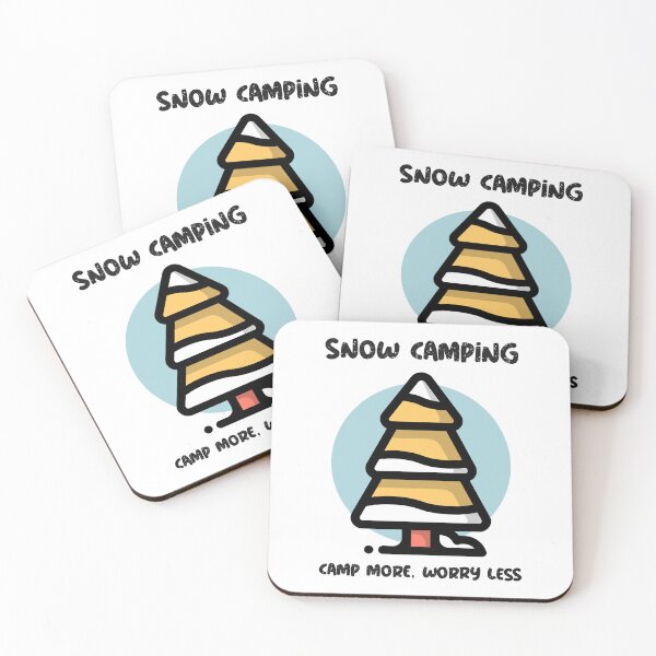 Item preview, Snow camping. Camp more, worry less designed and sold by FirstTimeTees.
