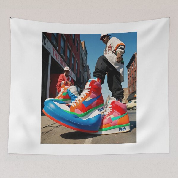 Item preview, Sneaker Heads Giant Shoes Bronx 80s retro vintage NYC Rap designed and sold by tshirtart2024.
