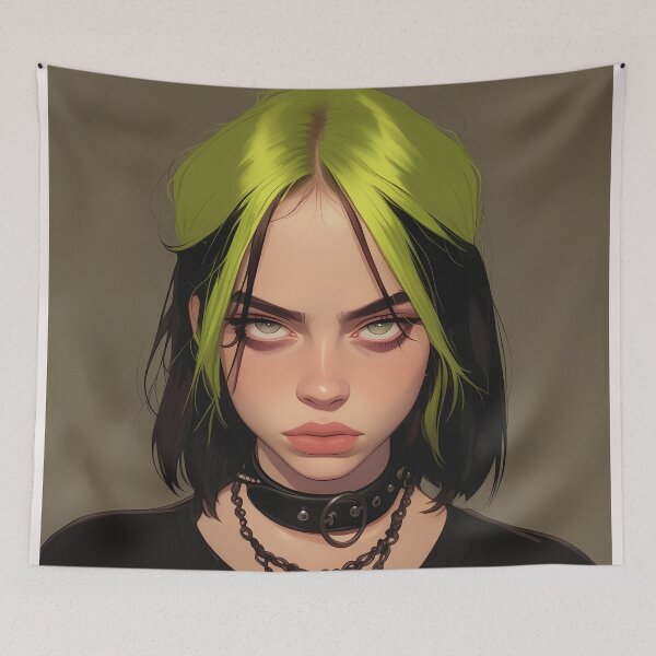 Item preview, Billie's hair inspired avatar designed and sold by Nowshin Tasnim.