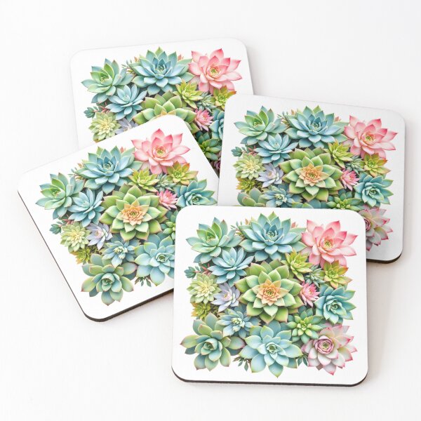 Item preview, Vibrant Succulents Garden: Lush Plant Collection Art designed and sold by StrasznyWilk.