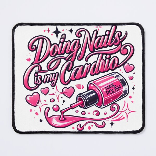 Item preview, Doing Nails Is My Cardio Nail Manucure Artist Nail Tech Funny Shirts for nail designed and sold by Otmanestickers.